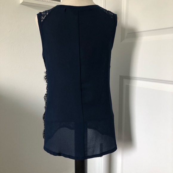 Ana Mixed Media Sleeveless Top - Picture 2 of 8